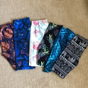 Multi print leggings bundle
